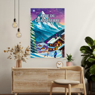 Alpe de Grand Serre: Alpine Panorama Poster