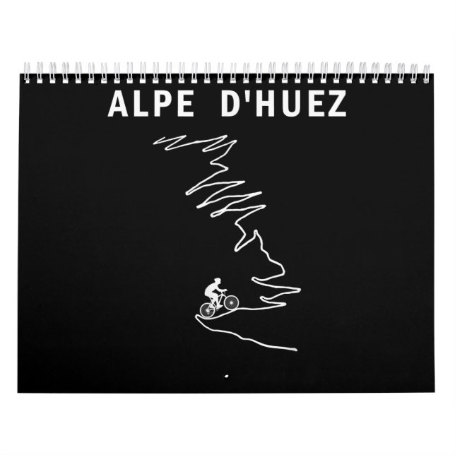 alpe dhuez france road cycling calendar (Cover)