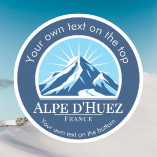 Alpe d'Huez France ski resort Sticker