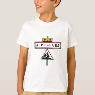 Alpe d'huez road sign gradient cycling shirt