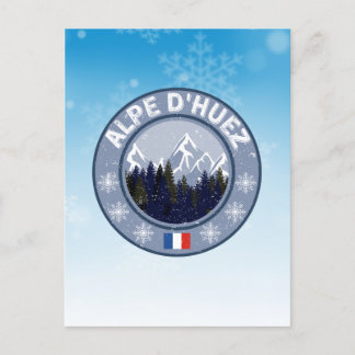 Alpe d'Huez Ski Resort Postcard