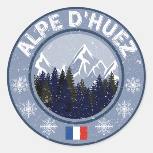 Alpe dHuez Ski resort Sticker