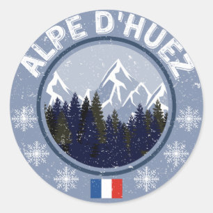 Alpe d'Huez Ski resort Sticker