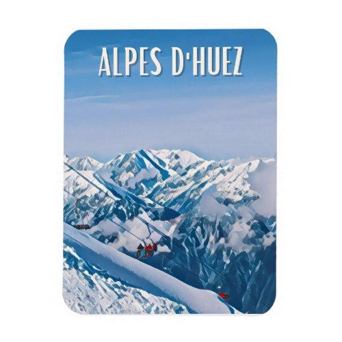 Alpe dHuez Station de ski  Magnet