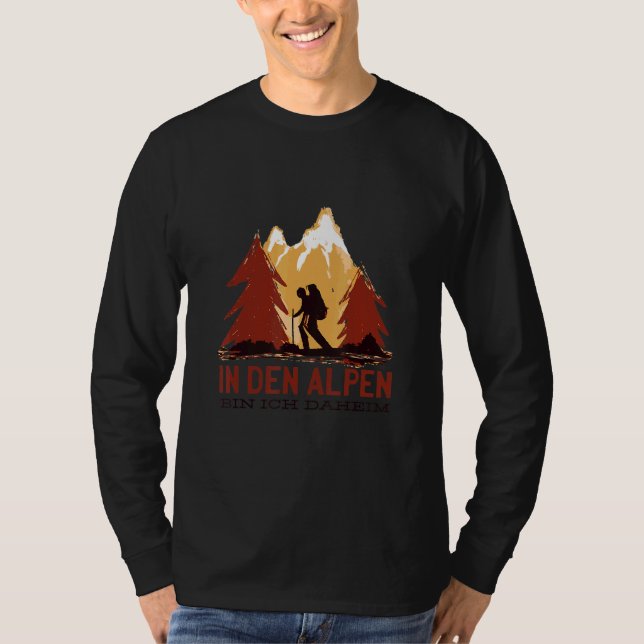 Alpen Alpenliebe Mountaineering Hiking Hiking In A T-Shirt (Front)