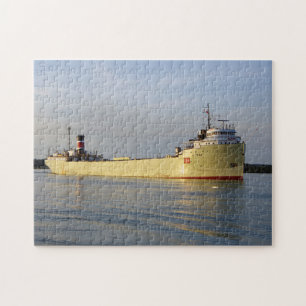 Freighter fashion on the Saint Clair River, Gallery Canvas Wraps, Horizontal Frame