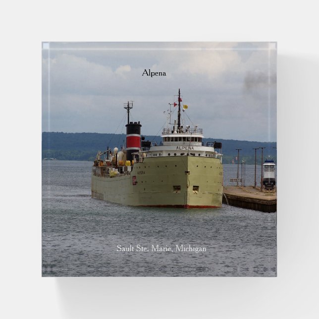 Alpena Soo paperweight (Front)