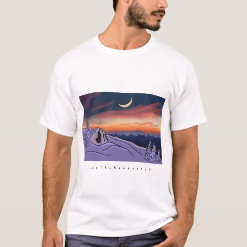 Alpenglow Sunset Mountain T Shirt