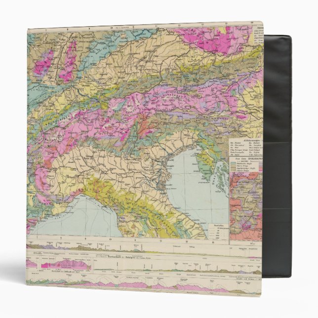 Alpenlander - Atlas Map of the Alps Binder (Front/Inside)