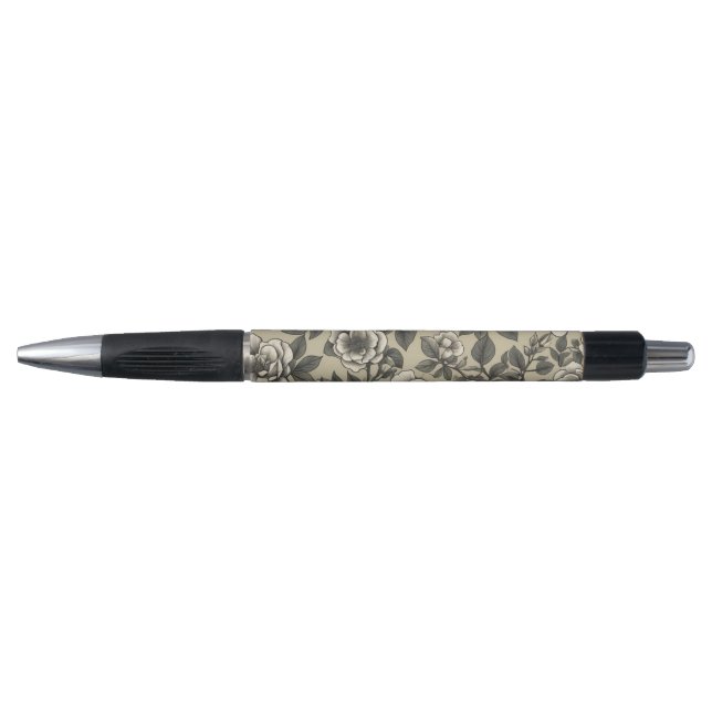 Alpenrose floral vintage pattern pen (Front)