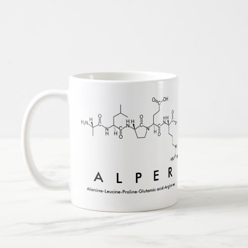 Alper peptide name mug