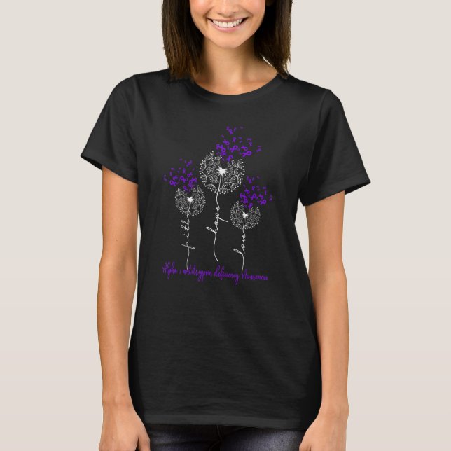 Alpha 1 Antitrypsin Deficiency Awareness T-Shirt (Front)