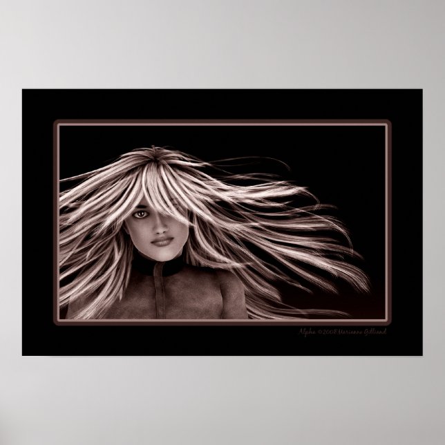 Alpha 3D CGI Art Poster (Front)