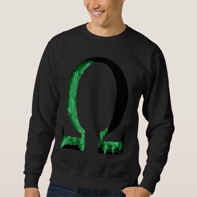 Alpha and Omega Artistic Psychedelic Caterpillar Sweatshirt (Front)