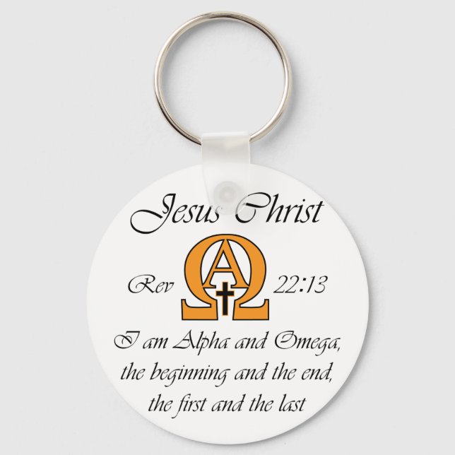 Alpha and Omega Keychain (Front)