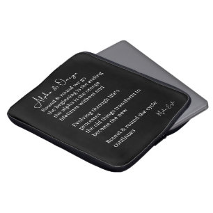 Alpha and omega poem poetry wall art instant laptop sleeve