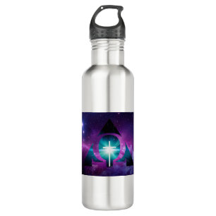 ALPHA AND OMEGA STAINLESS STEEL WATER BOTTLE