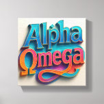 Alpha and Omega Wall Art Ai design 