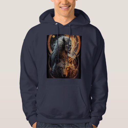 Alpha Avenger Mens Wolf_Inspired Hoodie Collect