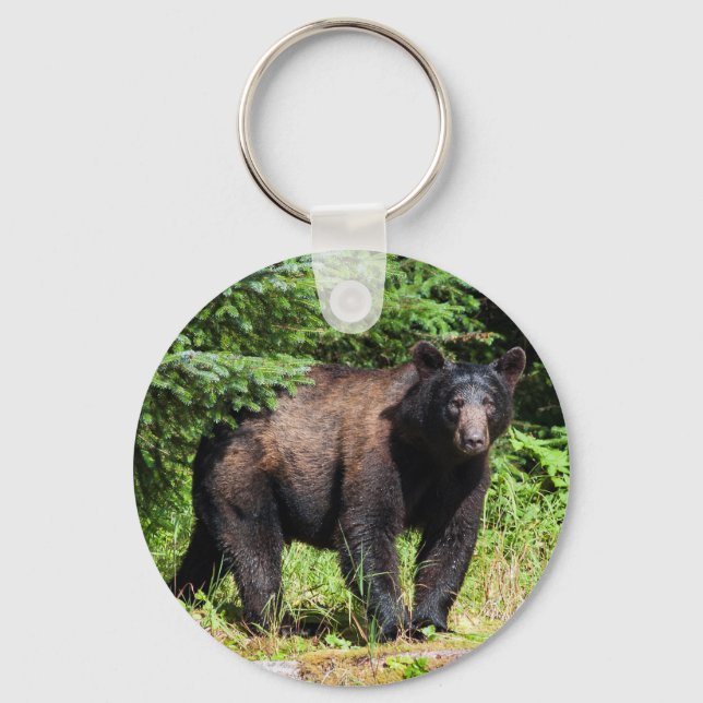 Alpha Black Bear Keychain (Front)