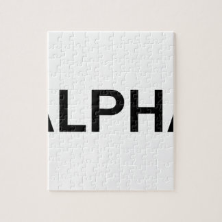 Alpha (BLACK) Jigsaw Puzzle
