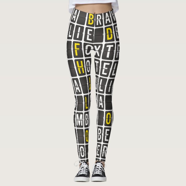 Alpha-Bravo-Charlie Leggings (Front)