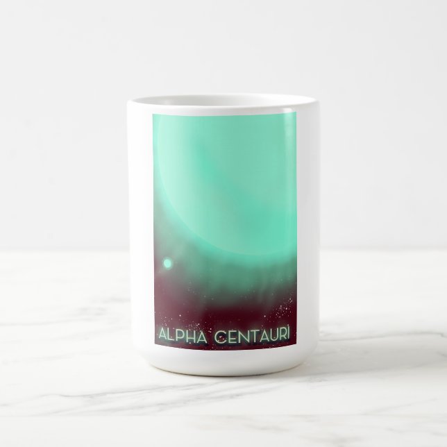 Alpha Centauri Space Art poster Color Morph Mug (Center)