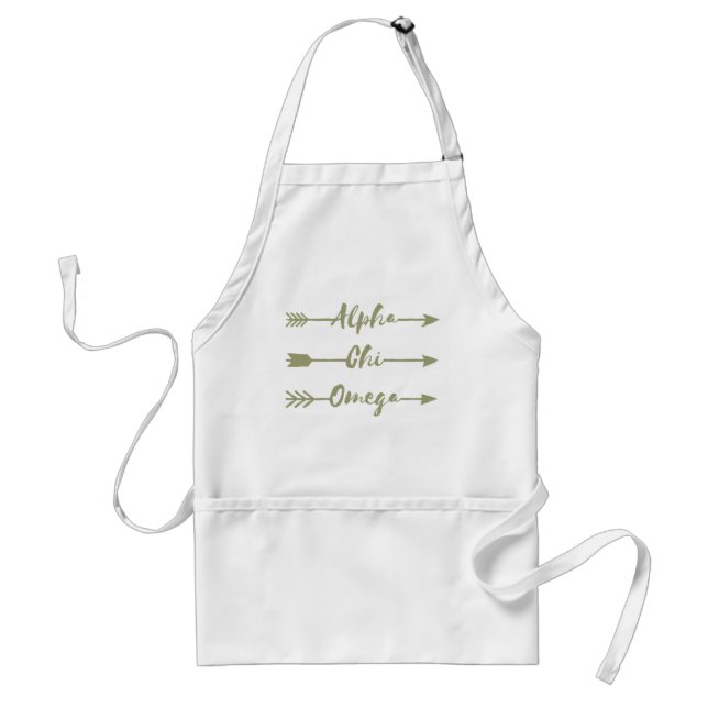 Alpha Chi Omega | Arrows Adult Apron (Front)