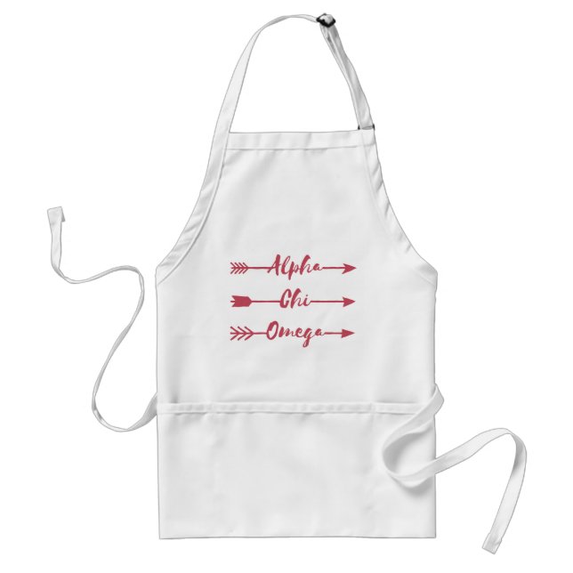 Alpha Chi Omega | Arrows Adult Apron (Front)