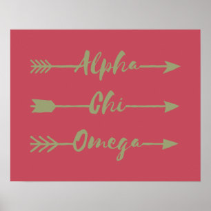 Alpha Chi Omega Arrows Poster