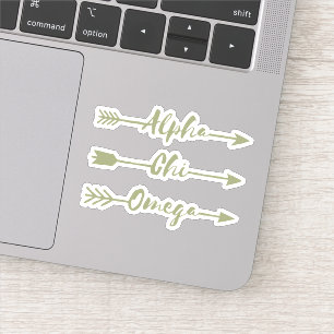Alpha Chi Omega   Arrows Sticker