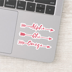 Alpha Chi Omega   Arrows Sticker