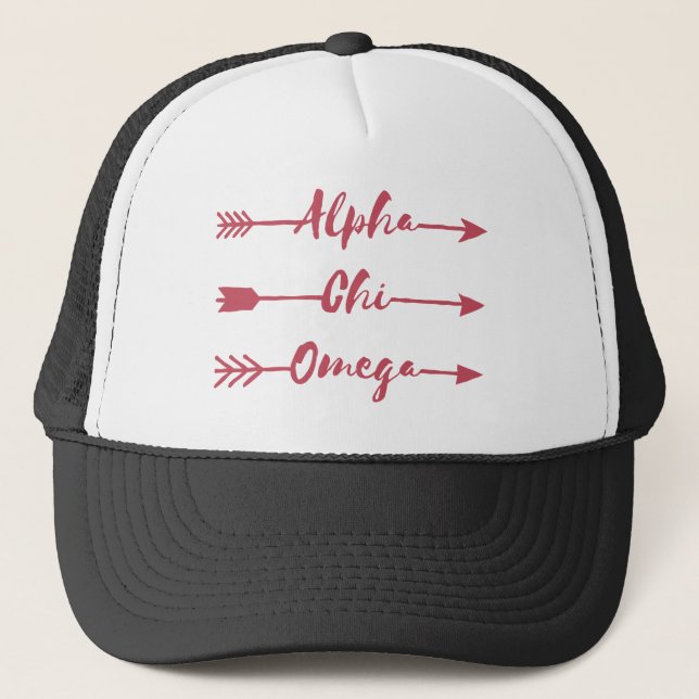 Alpha Chi Omega | Arrows Trucker Hat (Front)