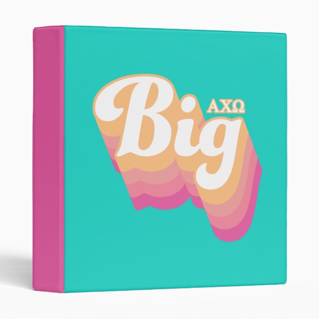 Alpha Chi Omega | Big 3 Ring Binder (Front/Spine)