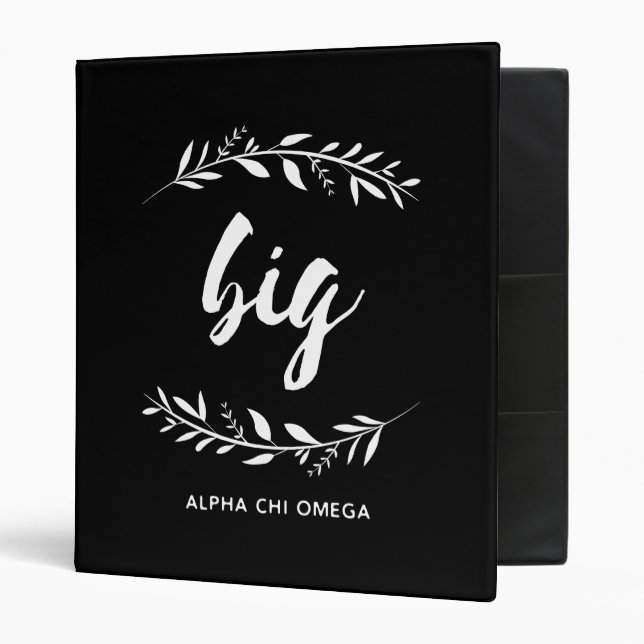 Alpha Chi Omega | Big Wreath Binder (Front/Inside)
