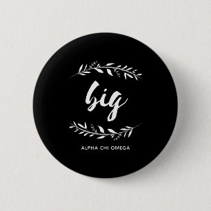 Alpha Chi Omega   Big Wreath Button