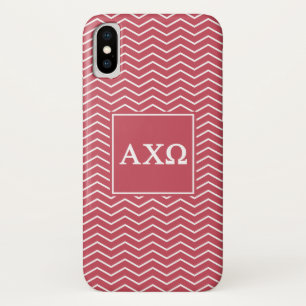 Alpha Chi Omega Chevron Pattern iPhone X Case