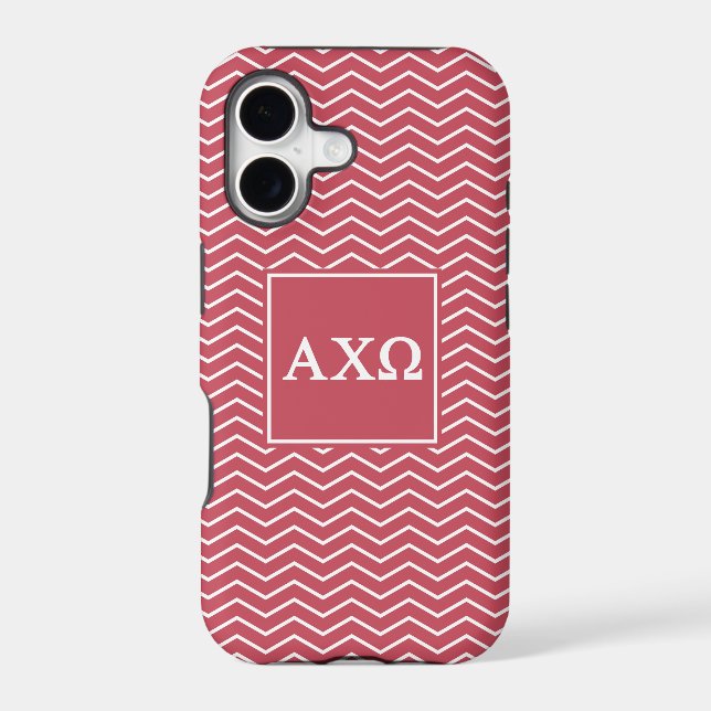 Alpha Chi Omega | Chevron Pattern Iphone Case (Back)
