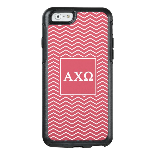 Alpha Chi Omega | Chevron Pattern Otterbox iPhone Case (Back)