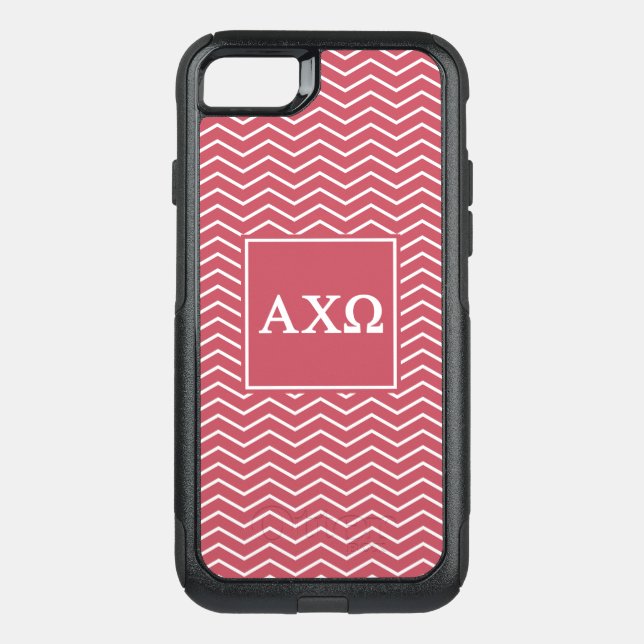 Alpha Chi Omega | Chevron Pattern Otterbox iPhone Case (Back)