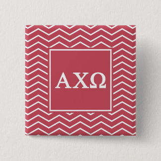 Alpha Chi Omega | Chevron Pattern Pinback Button