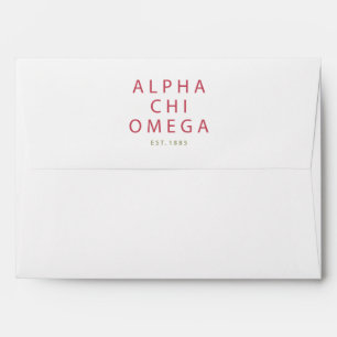 Alpha Chi Omega Est. 1885 Envelope