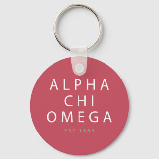 Alpha Chi Omega | Est. 1885 Keychain