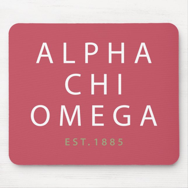 Alpha Chi Omega | Est. 1885 Mouse Pad (Front)