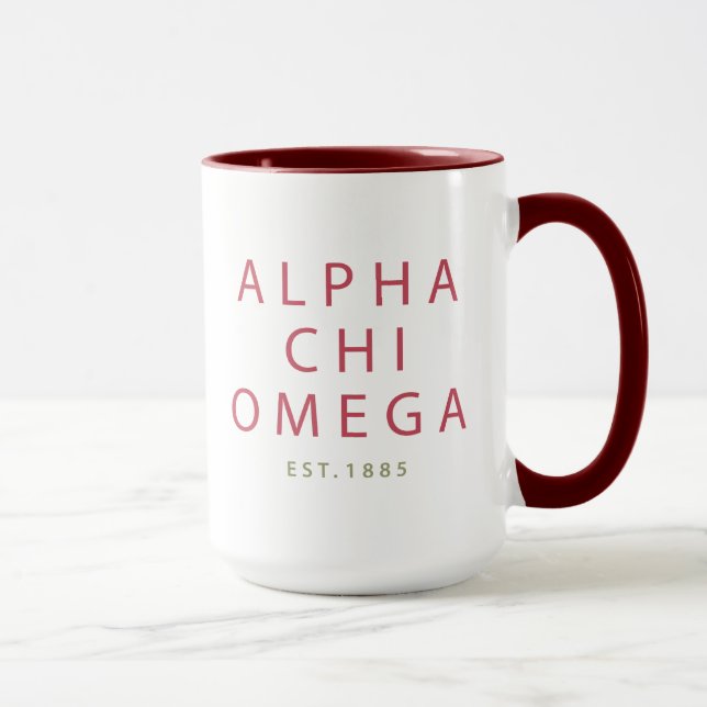 Alpha Chi Omega | Est. 1885 Mug (Right)