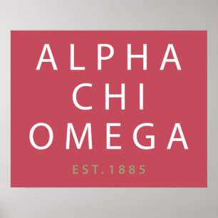 Alpha Chi Omega Est. 1885 Poster