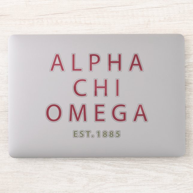 Alpha Chi Omega | Est. 1885 Sticker (Computer)
