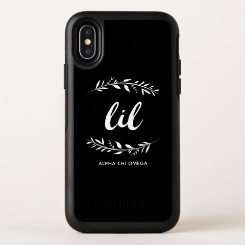 Alpha Chi Omega  Lil Wreath OtterBox Symmetry iPhone X Case