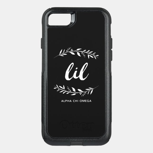 Alpha Chi Omega | Lil Wreath Otterbox iPhone Case (Back)