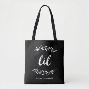 Alpha Chi Omega Lil Wreath Tote Bag